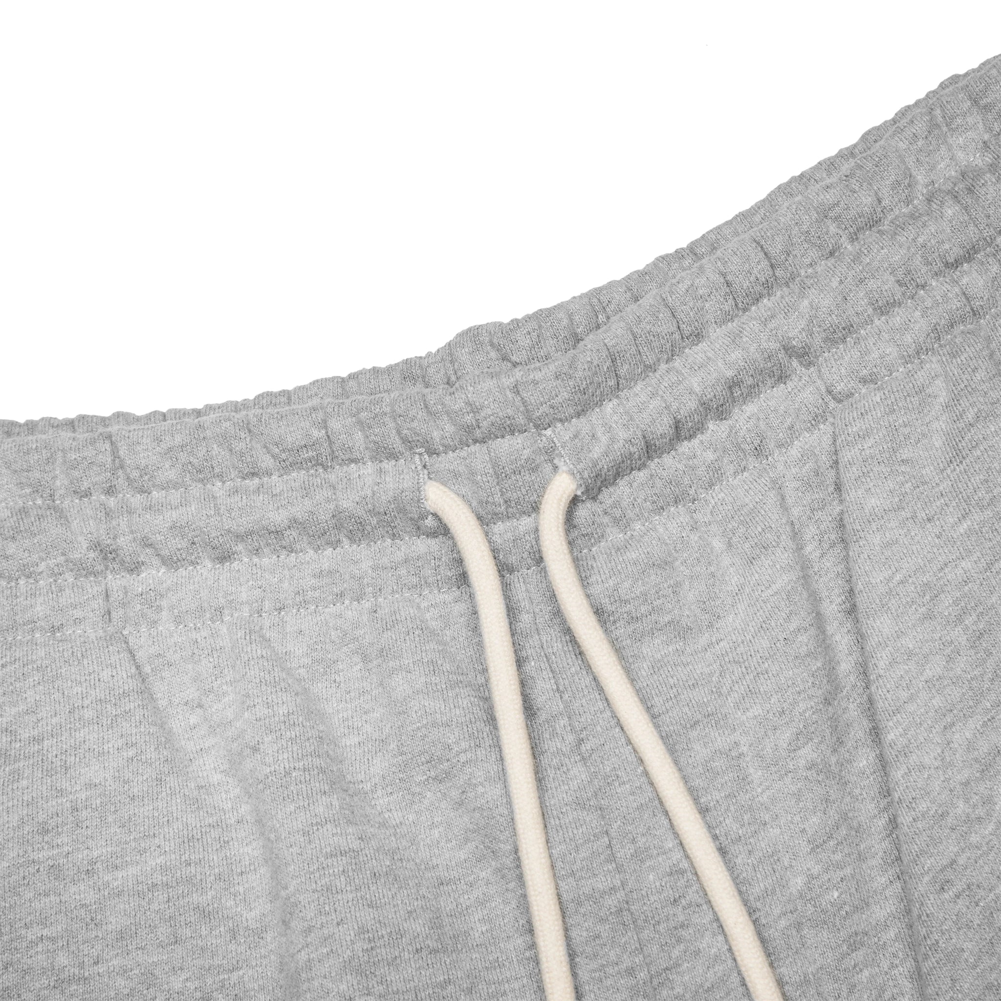 waist view of Denim Tears University Grey Shorts